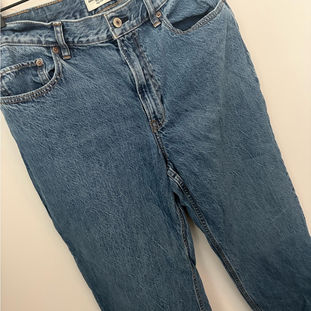 Women’s Abercrombie & Fitch Loose High Rise Baggy Y2K Jeans Size 31 - Picture 3 of 5